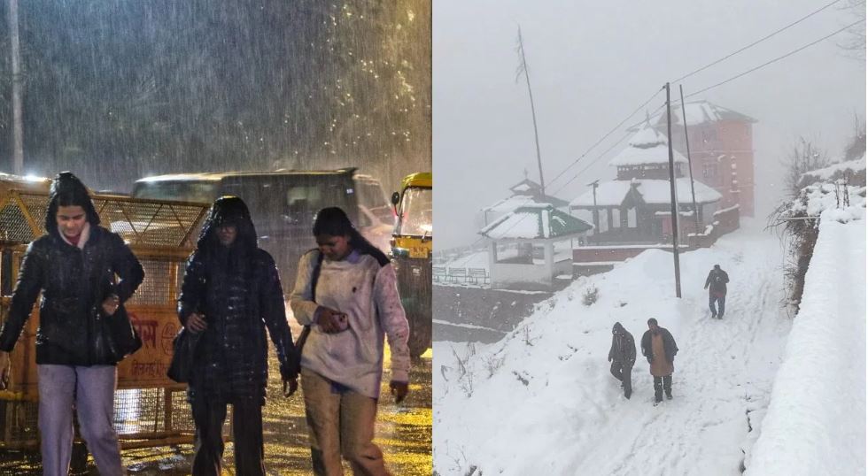 क्रिसमस पर दिल्ली में बारिश और कोहरा, हिमाचल-उत्तराखंड में बर्फबारी
