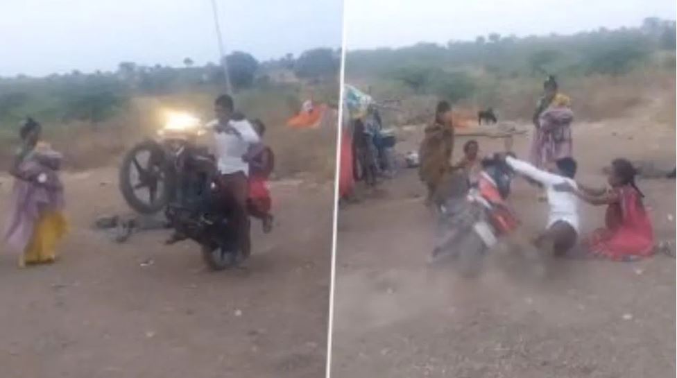 बिना सोच-समझे महिला के साथ शख्स को स्टंट दिखाना पड़ा भारी, अंत में ऐसा हुआ दोनों का हाल