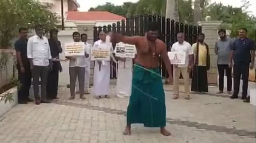 अन्ना यूनिवर्सिटी यौन उत्पीड़न मामला: अन्नामलाई ने खुद को मारे कोड़े