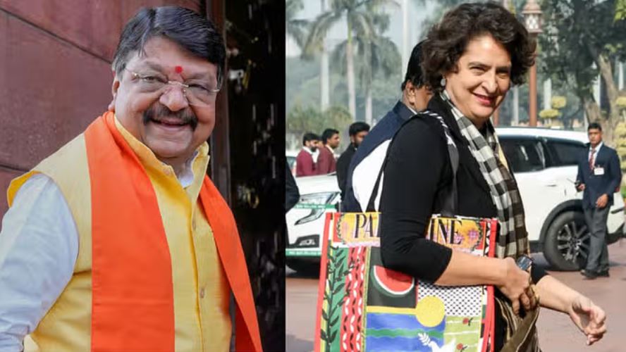 प्रियंका के हैंडबैग पर बोले विजयवर्गीय- हिंदुओं और ईसाइयों की वकालत का नाटक