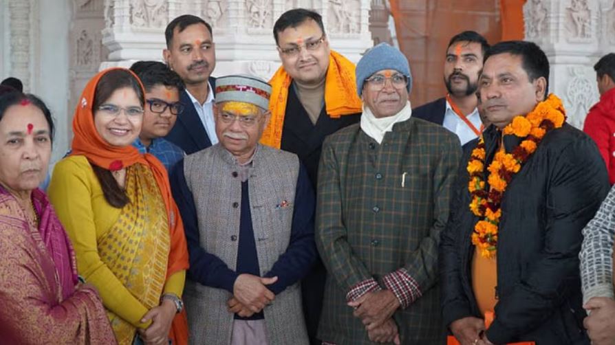 हिमाचल के राज्यपाल शिवप्रताप शुक्ल ने रामलला के दरबार में लगाई हाजिरी