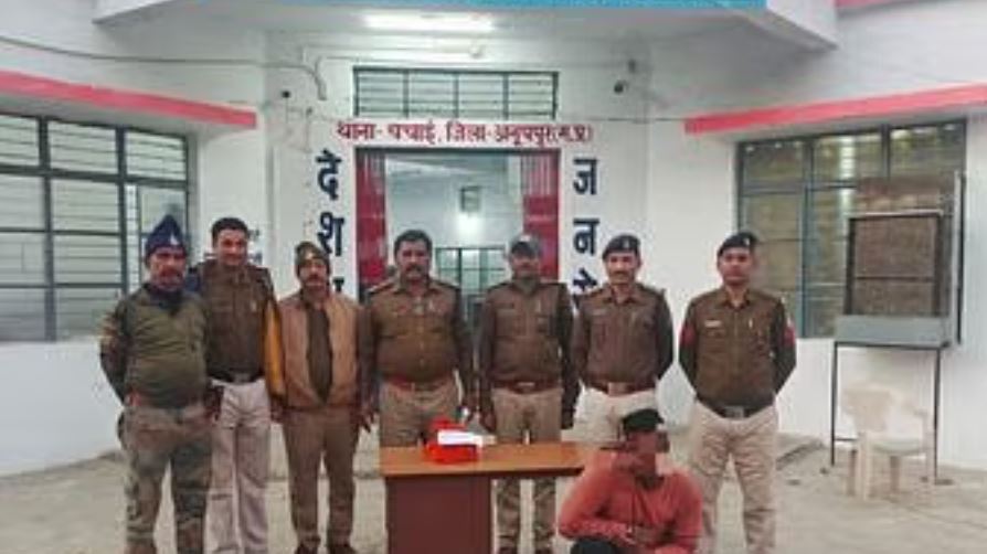  अनूपपुर: मंदिर से चोरी चांदी के मुकुट और छतरी बरामद, पुलिस ने आरोपी को किया गिरफ्तार