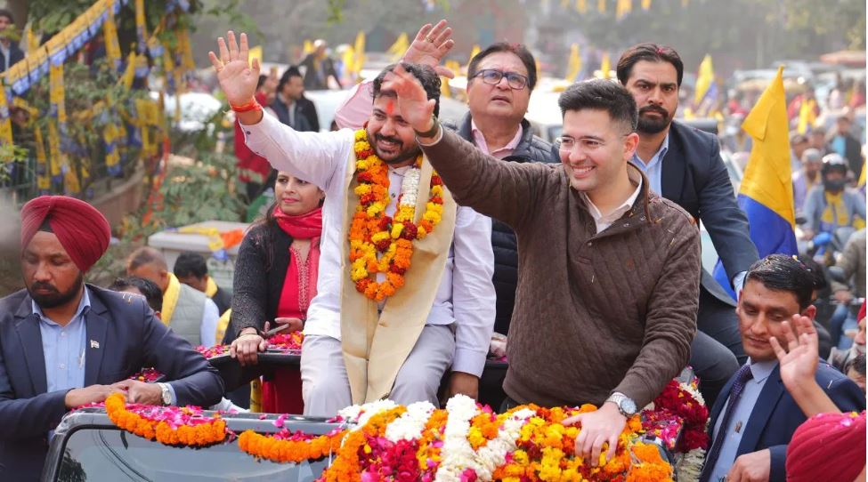 आप विकास के नाम पर वोट मांगती है, जाति-धर्म पर नहीं: राघव चड्ढा
