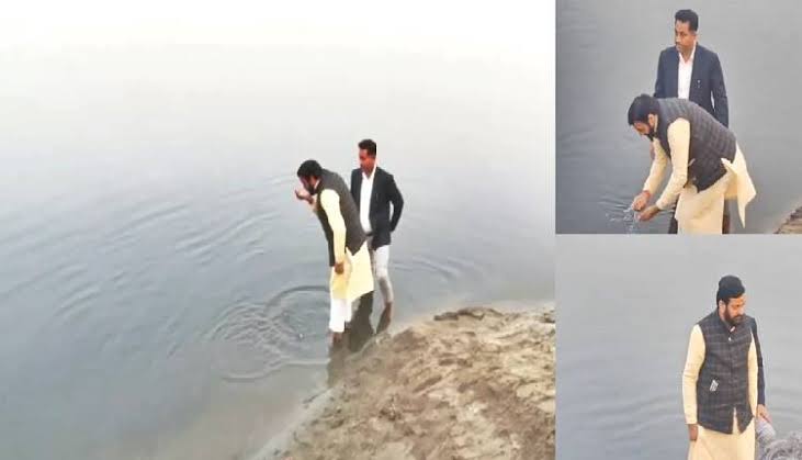 सियासी घमासान के बीच सीएम सैनी ने पिया यमुना का पानी, कहा- आतिशी जी तो आईं नहीं
