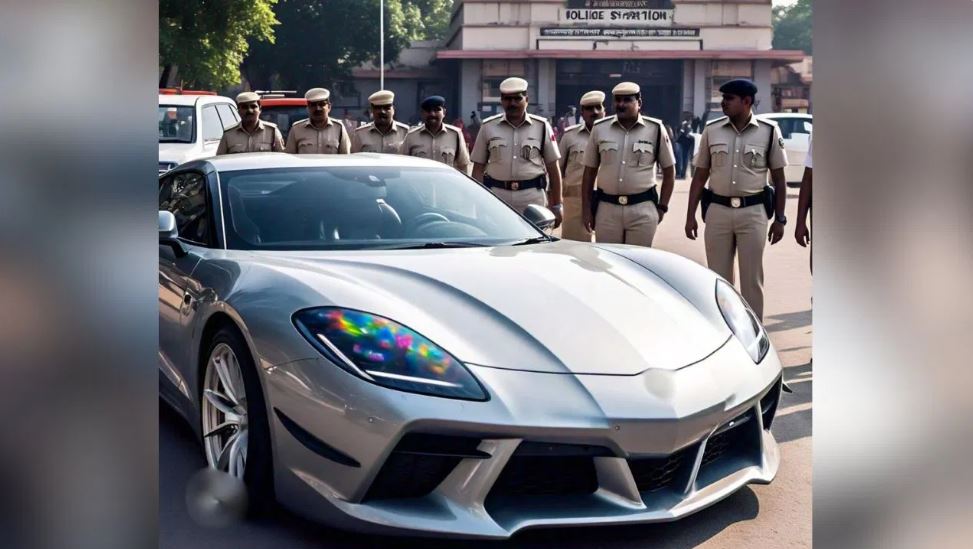 क्राइम ब्रांच के थाने में चोरी, 2 करोड़ की कार का इंजन उड़ा ले गए चोर