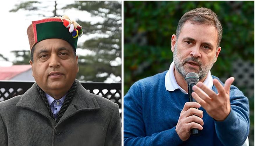 जयराम ठाकुर बोले- राहुल गांधी का बयान देश के खिलाफ जंग का एलान