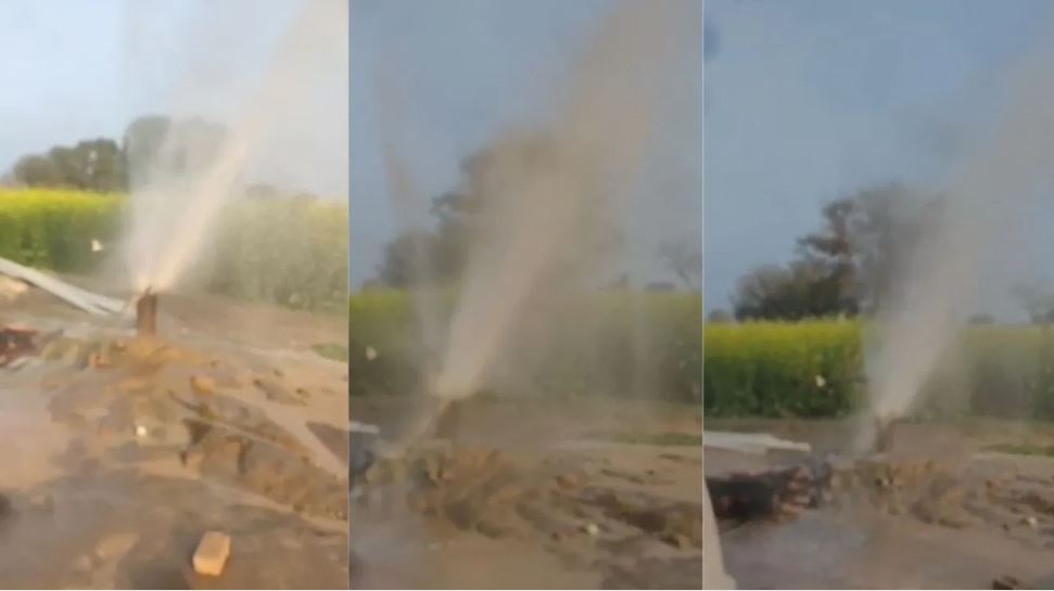 अब अलवर में फूटा पानी का फव्वारा, बोरिंग देख चौंक गए लोग