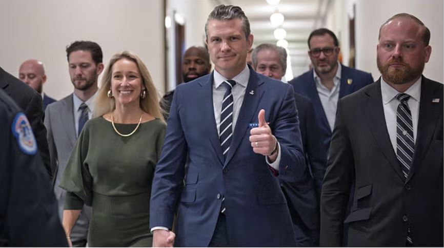  अमेरिका के रक्षा मंत्री पद पर हेगसेथ का नाम तय, वेंस के टाइब्रेकर वोट के बाद सीनेट से मिली मंजूरी