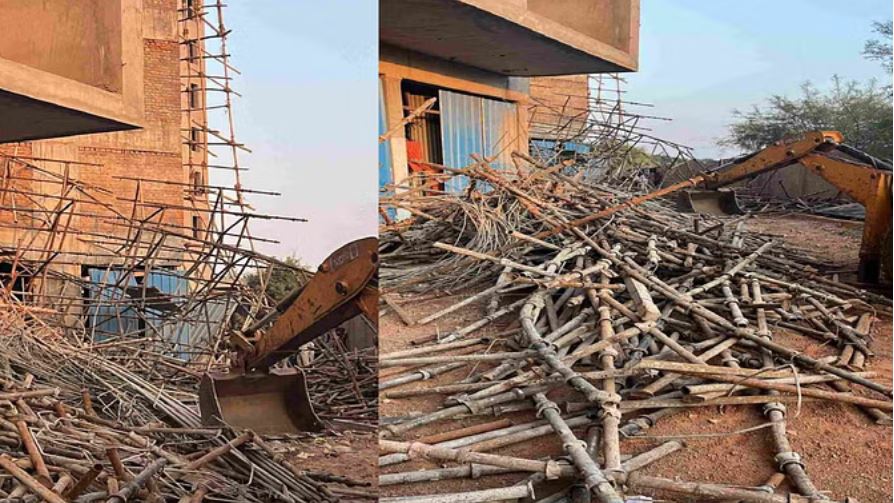 रायपुर: निर्माणाधीन इमारत के सातवीं मंजिल से गिरे मजदूर, दो की मौत, आठ घायल