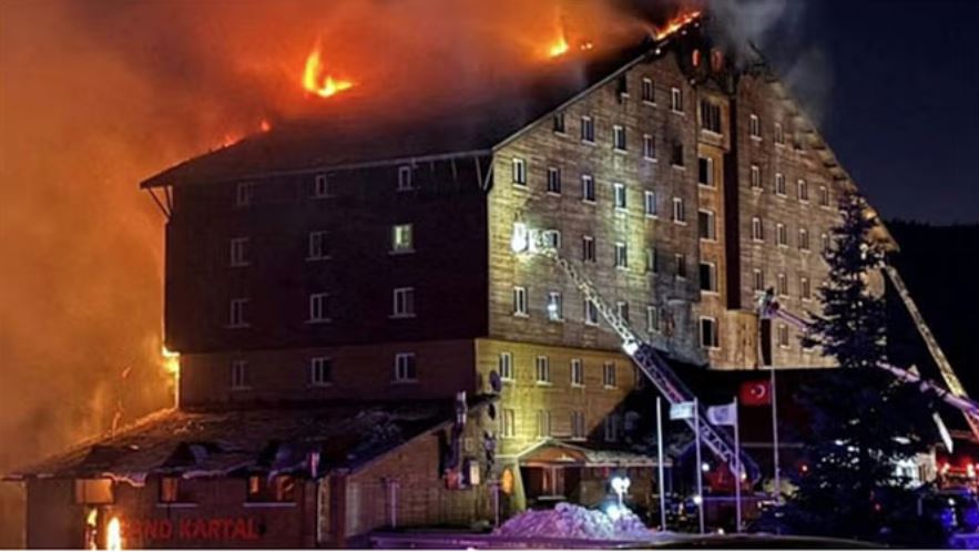 तुर्किये: होटल अग्निकांड में अब तक 66 लोगों की मौत और 51 लोग बुरी तरह झुलसे