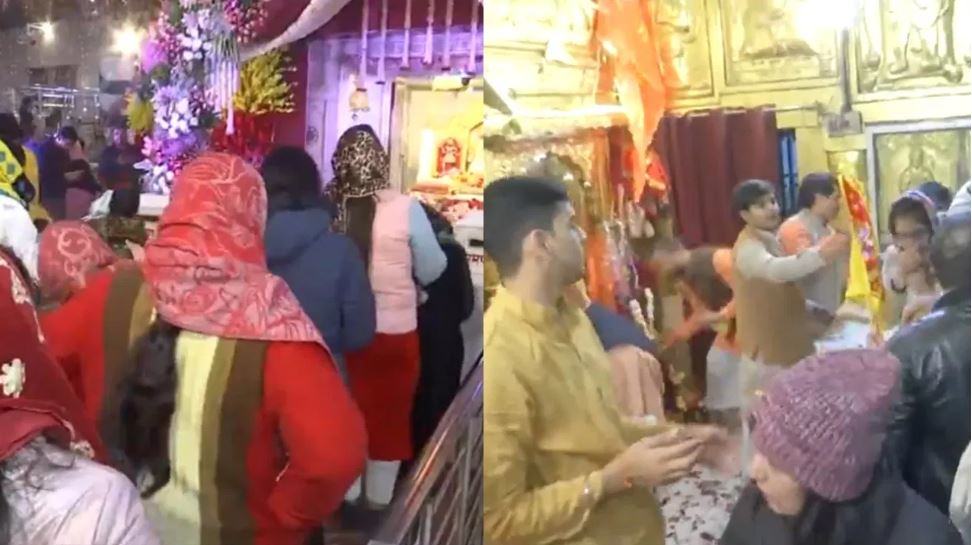 दिल्ली के इन चर्चित मंदिरों में नए साल पर अद्भुत नजारा, लंबी-लंबी कतारों में लगकर किए दर्शन