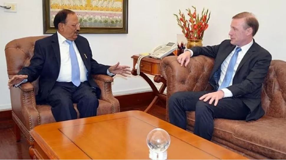 दिल्ली में अजीत डोभाल के साथ अमेरिकी एनएसए जेक सुलिवन की मीटिंग