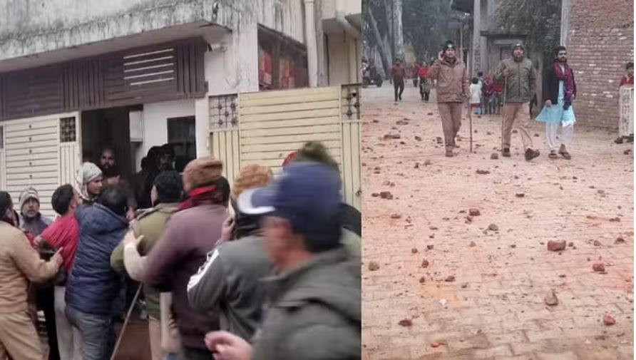 रुड़की: महमूदपुर में चुनावी रंजिश को लेकर दो सभासद प्रत्याशी भिड़े, जमकर हुआ पथराव