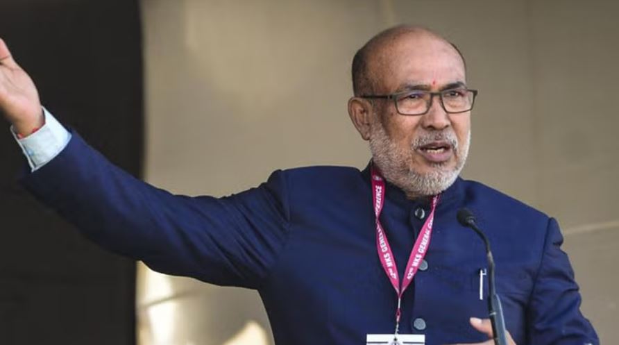 मणिपुर: बीरेन सिंह के इस्तीफे के बाद भाजपा की बंद कमरे में अहम बैठक