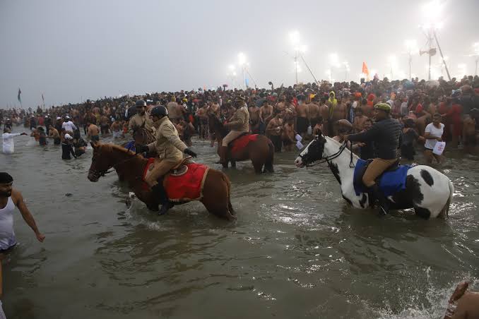 कड़े सुरक्षा बंदोबस्त के बीच संपन्न हुआ बसंत पंचमी अमृत स्नान पर्व