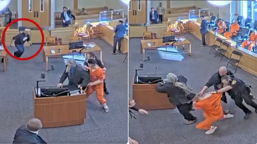 मैक्सिको कोर्ट में जमकर चले लात-घूसे, महिलाओं ने चलाई कुर्सियां