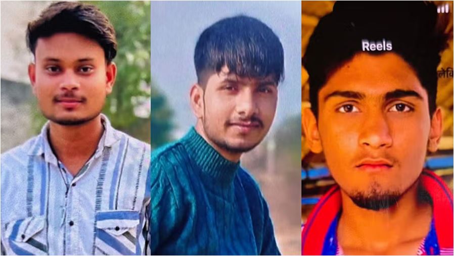 तीन दोस्तों की हादसे में माैत: मुरादाबाद में परीक्षा देकर जा रहे थे घर