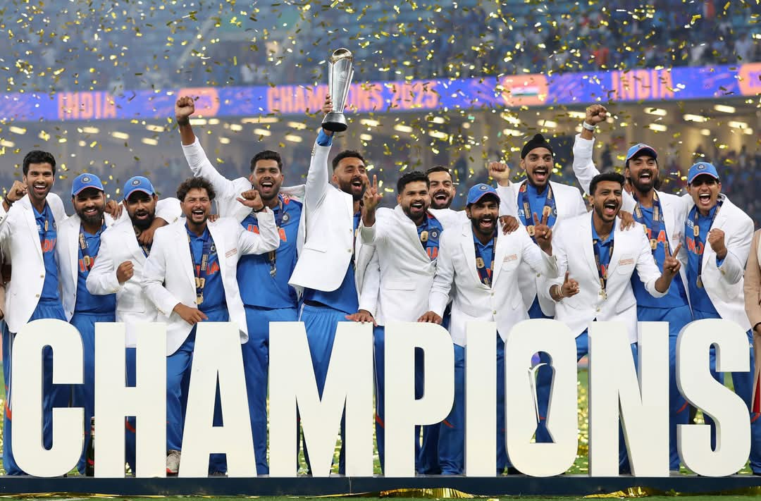 भारत ने जीता 2025 चैंपियंस ट्रॉफी का खिताब, फाइनल में न्यूजीलैंड को रौंदा