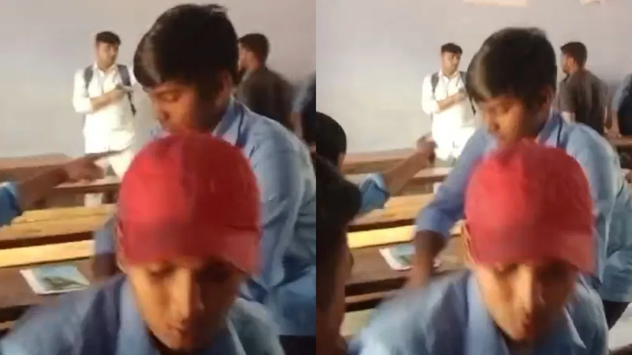 स्कूल में टीचर ने दिखाया हथियार, लोगों ने दौड़ाया तो नदी में कूद गया