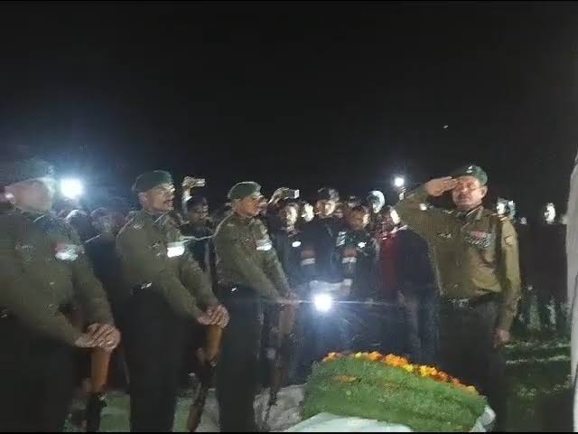 बीएसएफ जवान का राजकीय सम्मान के साथ अंतिम संस्कार