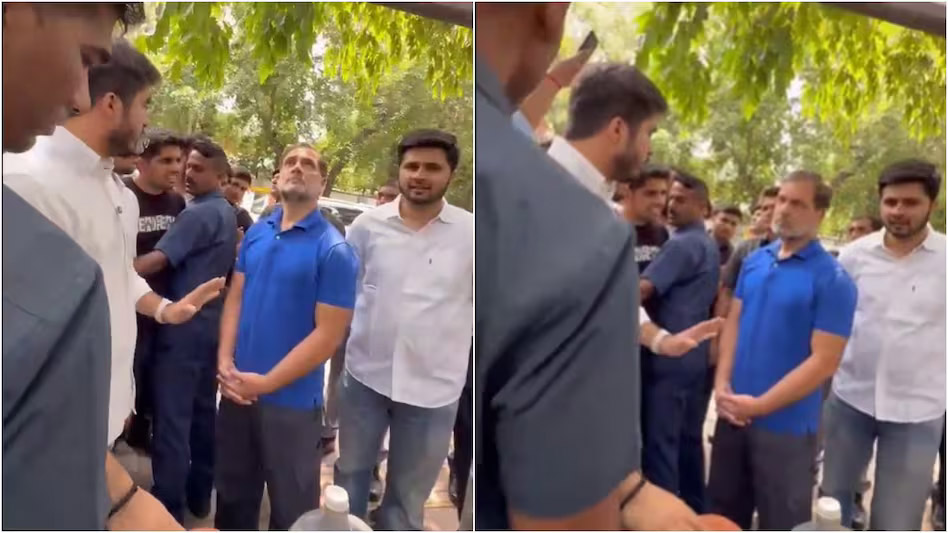 राहुल गांधी पहुंचे डूसू कार्यालय, छात्रों से की नई शिक्षा नीति और आरक्षण पर चर्चा