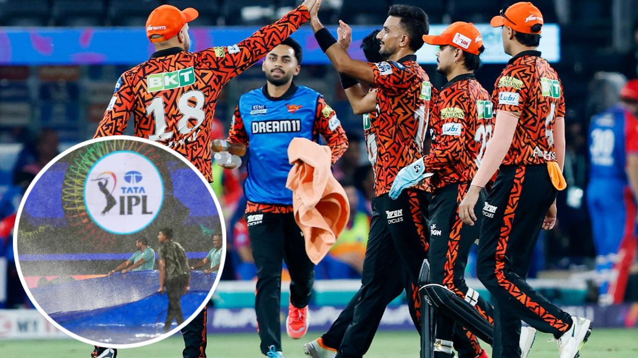 बारिश के कारण रद्द हुआ मुकाबला, प्लेऑफ की दौड़ से बाहर हुई सनराइजर्स हैदराबाद