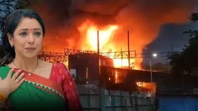 मुंबई के फिल्म सिटी में अनुपमा सीरियल के सेट पर लगी आग