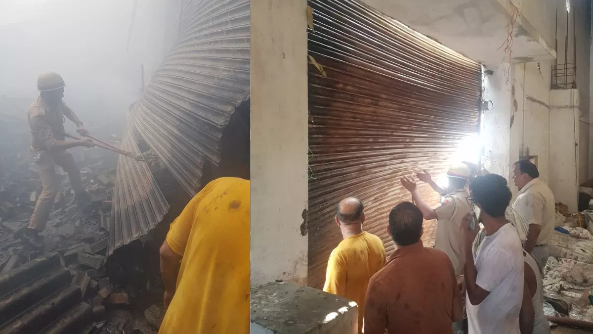 मुजफ्फरनगर: स्प्रे मशीन बनाने वाली फैक्ट्री में आग, एक करोड़ का नुकसान