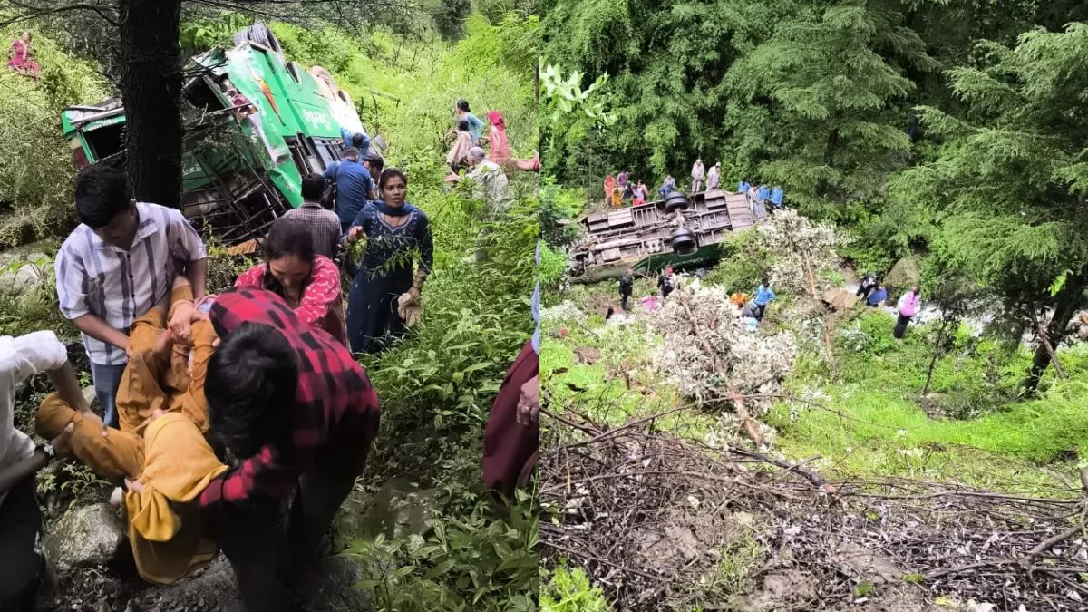 मंडी जिले के तुन्ना में बस हादसा, दस से ज्यादा यात्री घायल