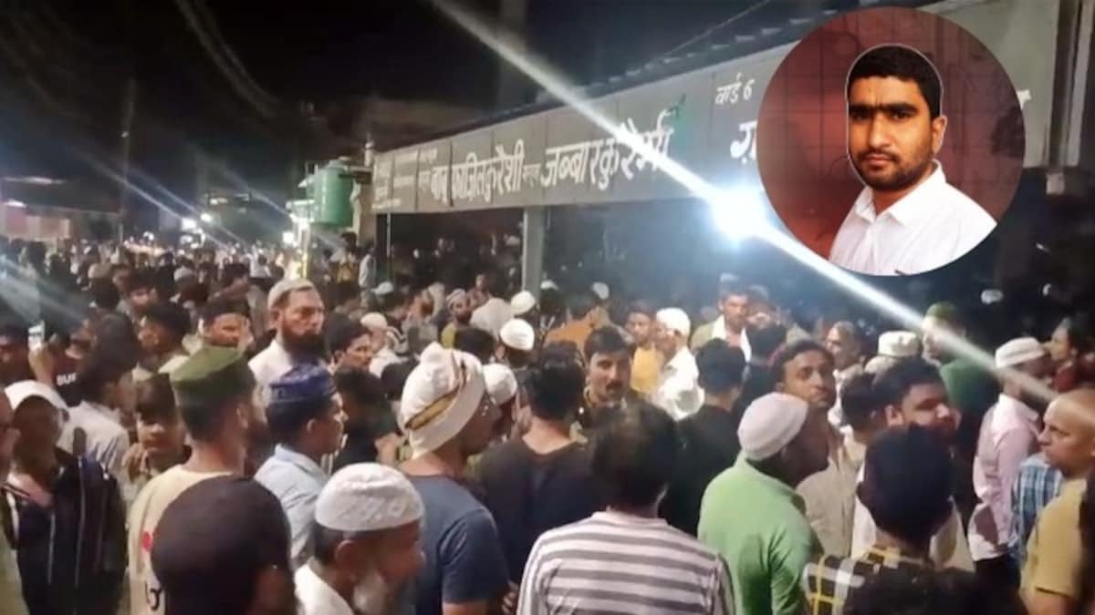 मुजफ्फरनगर: एनकाउंटर में ढेर शार्प शूटर शाहरुख पठान के जनाज़े में उमड़ी भीड़
