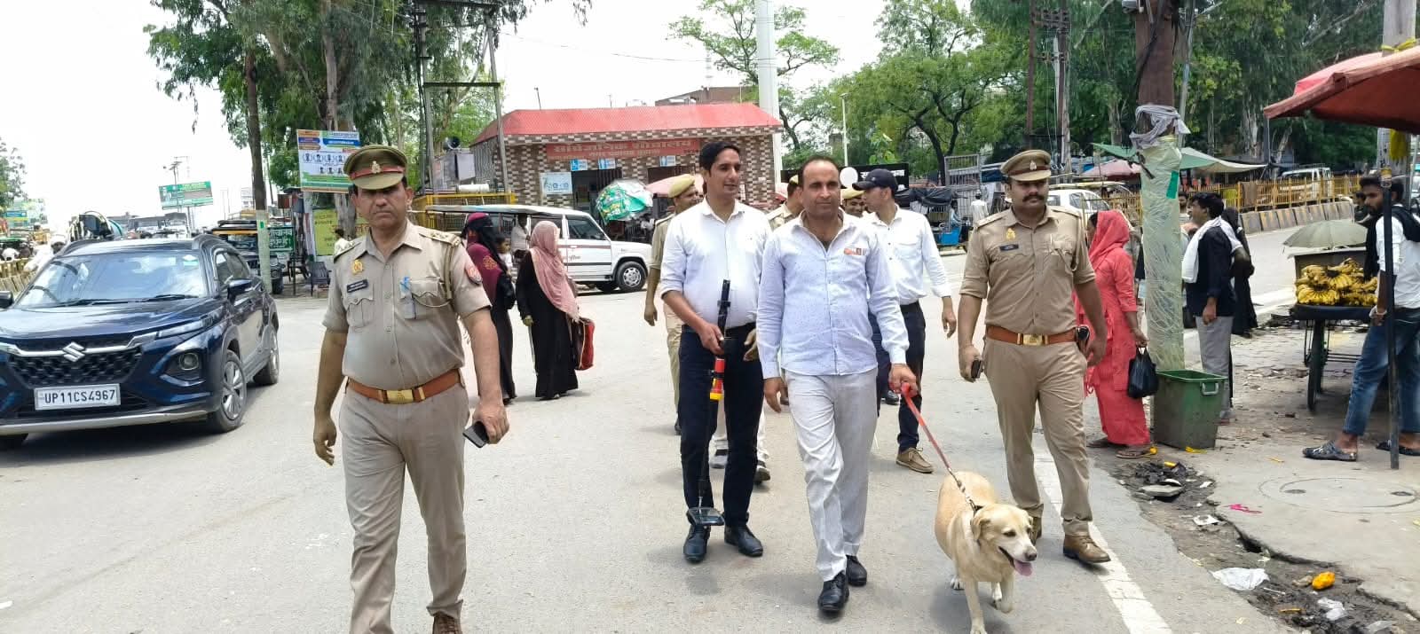 कांवड़ यात्रा की सुरक्षा को लेकर पुलिस सतर्क, डॉग स्क्वॉड और बम निरोधक दस्ता तैनात