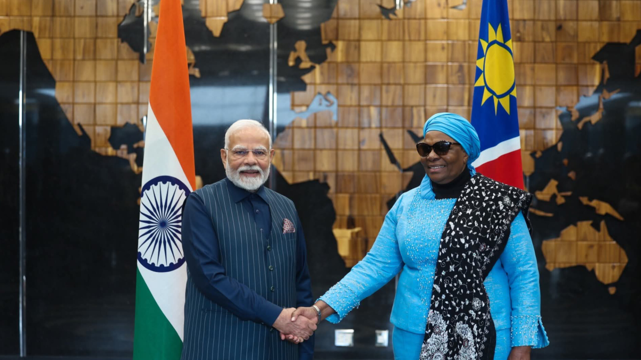 संविधान, लोकतंत्र और चीता परियोजना पर बोले पीएम मोदी, नामीबिया में हुआ भव्य सम्मान