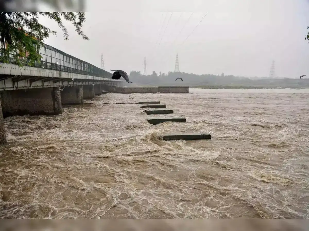दिल्ली में यमुना का जलस्तर चेतावनी के करीब, हथिनीकुंड बैराज से बढ़ा पानी का बहाव