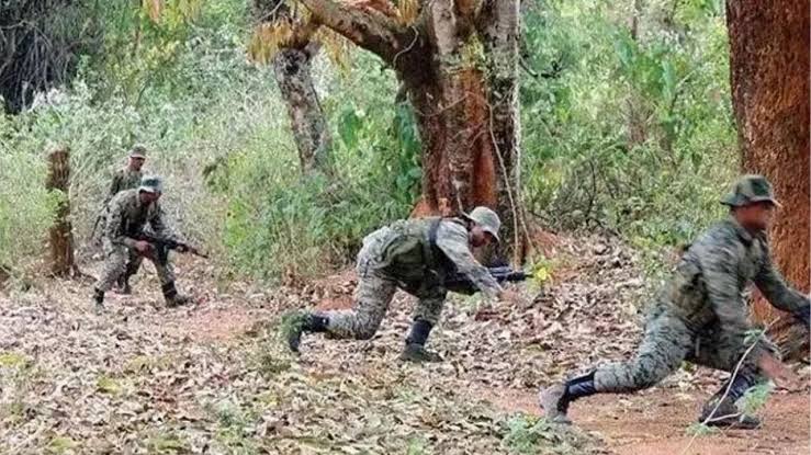 बीजापुर में सुरक्षाबलों और नक्सलियों के बीच मुठभेड़, 10 लाख का इनामी नक्सली ढेर