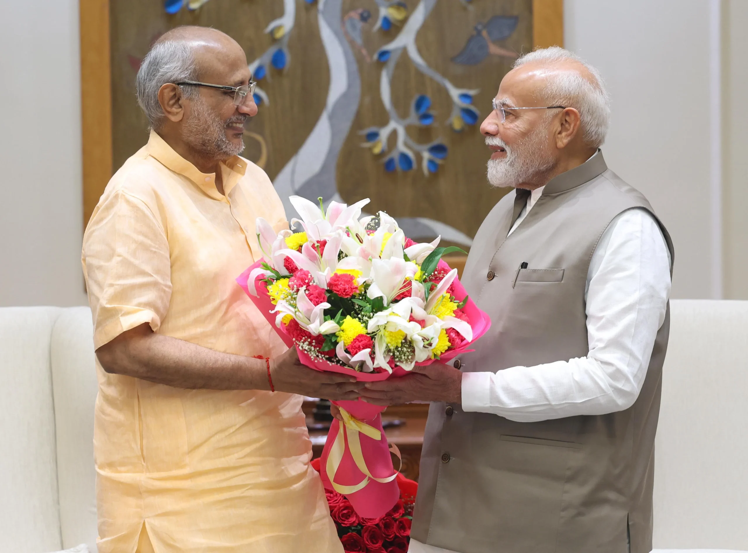 एनडीए के उपराष्ट्रपति पद के उम्मीदवार सीपी राधाकृष्णन ने पीएम मोदी से की मुलाकात