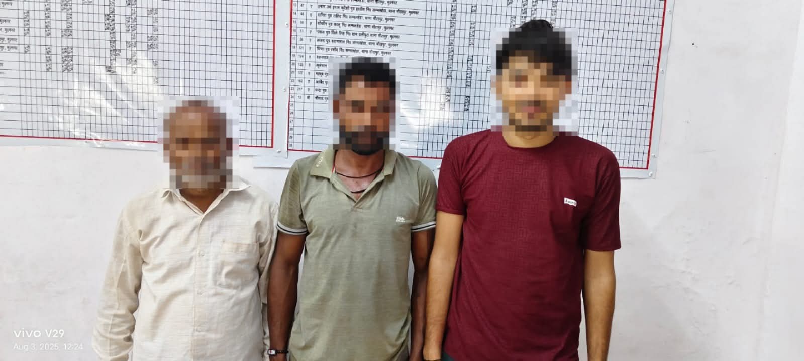 मंदबुद्धि को चोर समझकर पीटा, अफवाह फैलाने वाले तीन युवक गिरफ्तार