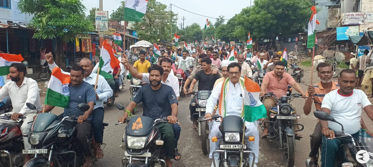 भोपा और मोरना में भाजपा कार्यकर्ताओं ने निकाली तिरंगा रैली