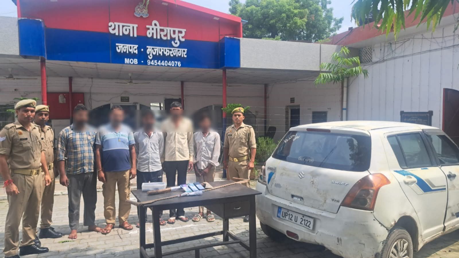 खैर तस्करी में बड़ी कार्रवाई, पाँच गिरफ्तार