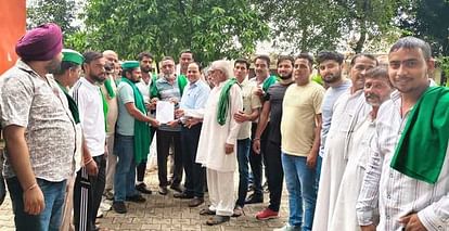 भाकियू अ. प्रतिनिधिमंडल ने ग्राम्य समस्याओं को लेकर बीडीओ व एडीओ पंचायत को सौंपा ज्ञापन
