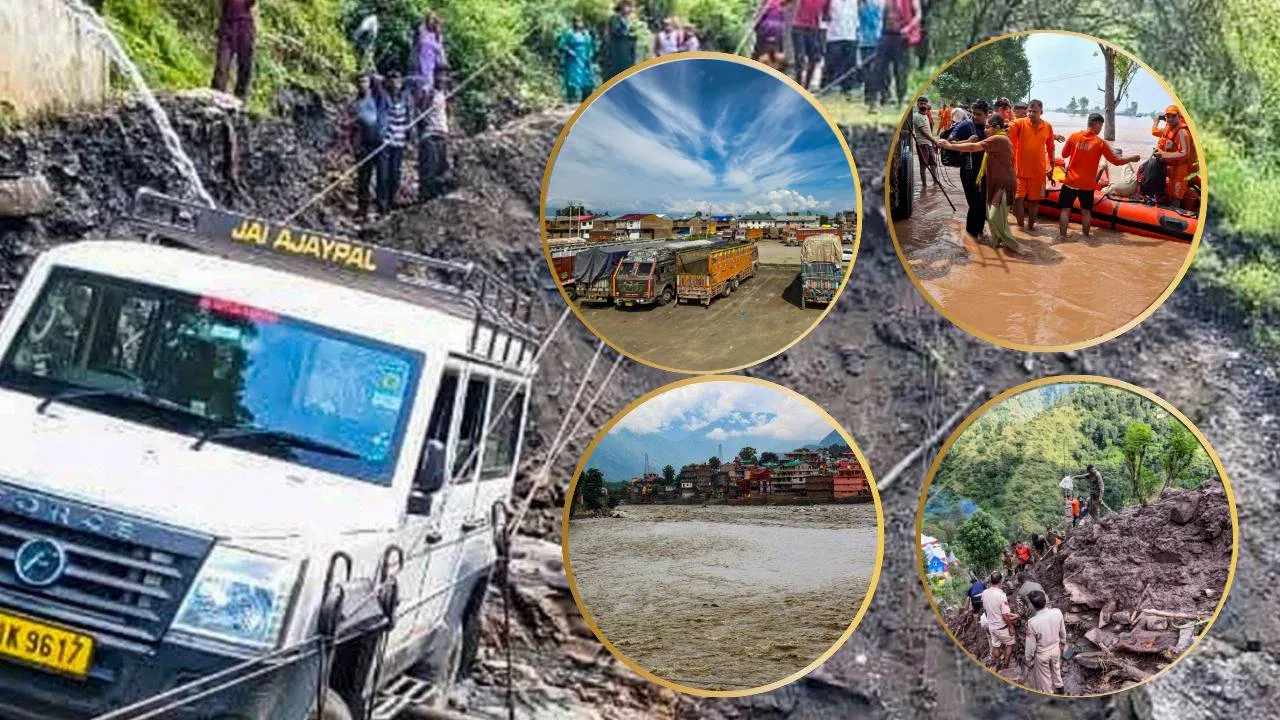 लगातार बारिश से तबाही: जम्मू-कश्मीर में भूस्खलन, पंजाब में हजारों गांव डूबे