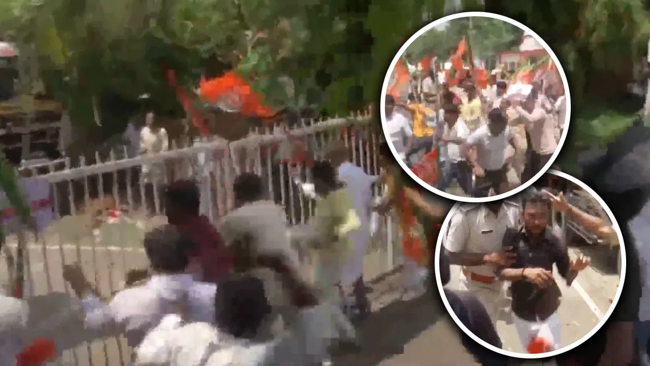 पटना में कांग्रेस-बीजेपी कार्यकर्ताओं में भिड़ंत, पथराव और लाठीचार्ज में कई घायल