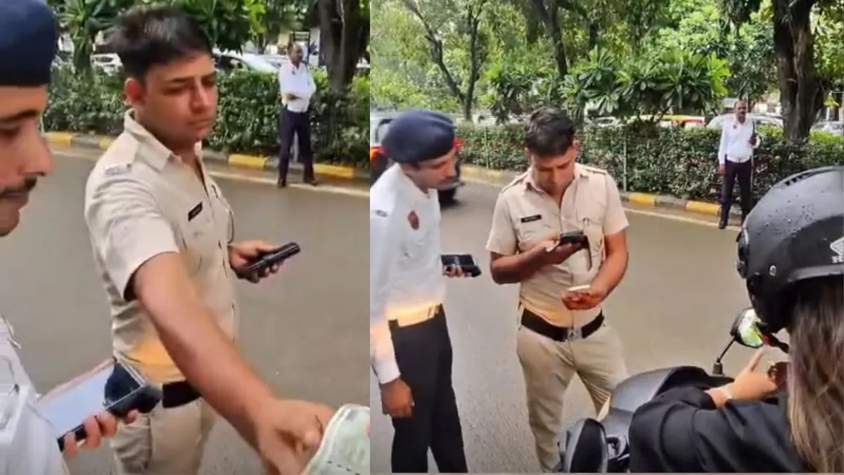 गुरुग्राम में जापानी महिला से वसूली का वीडियो वायरल, तीन ट्रैफिक पुलिसकर्मी निलंबित