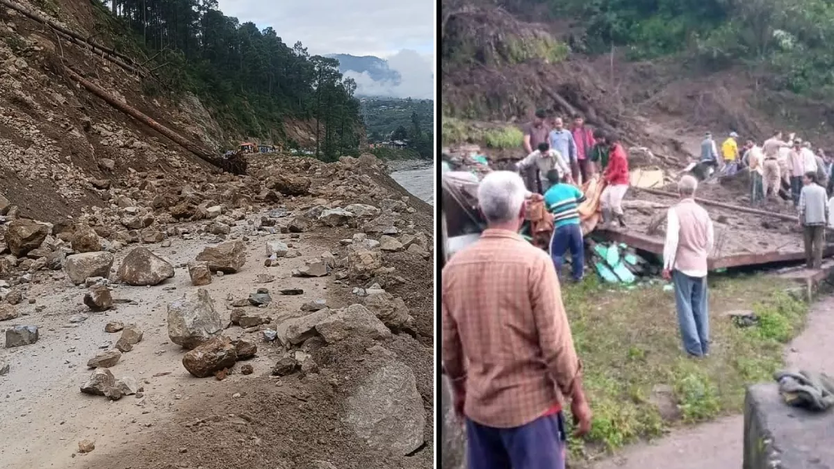 कुल्लू में भूस्खलन से दो मकान ढहने से चार लोगों की मौत, तीन घायल