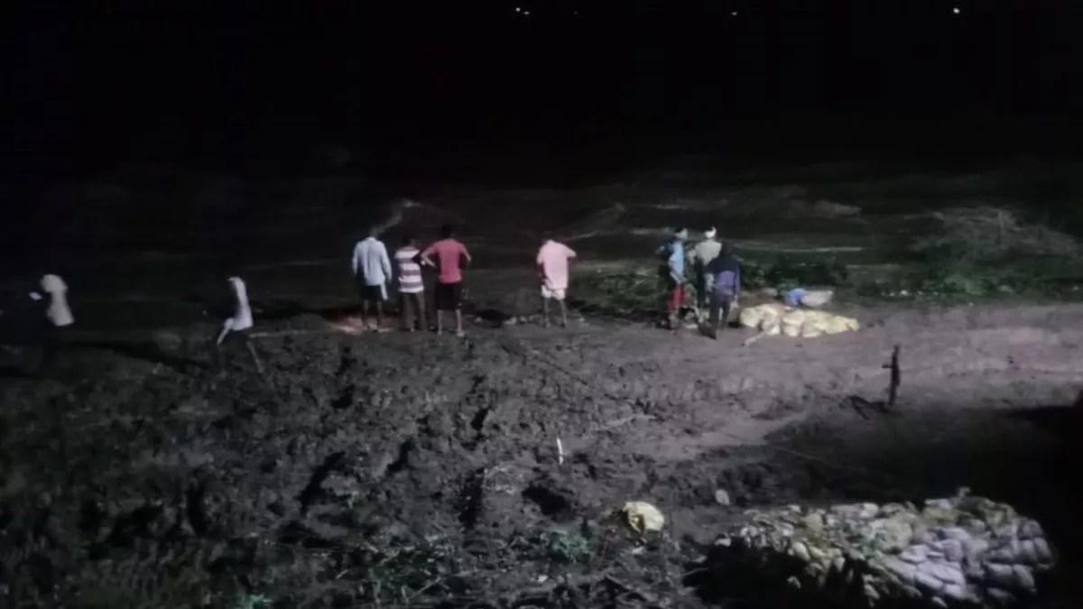 अमृतपुर-राजेवाल बांध में कटाव, हजारों एकड़ फसल डूबने का खतरा