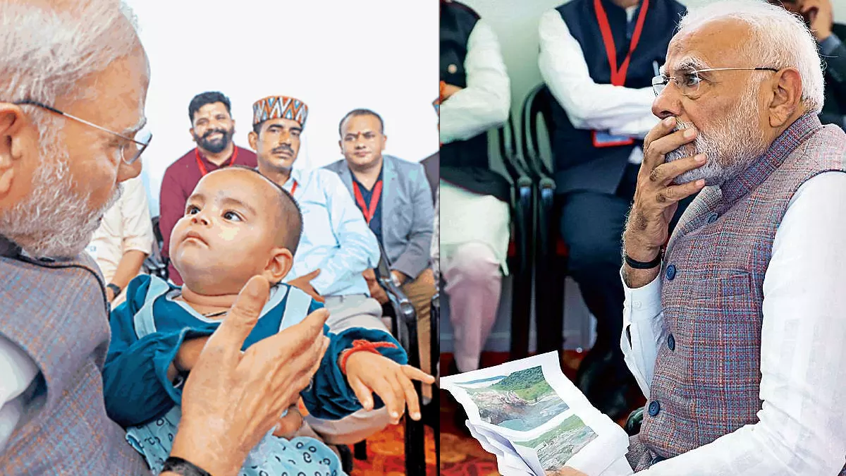 हिमाचल: आपदा में परिवार खो चुकी नन्ही नितिका से मिलकर हुए भावुक  पीएम मोदी