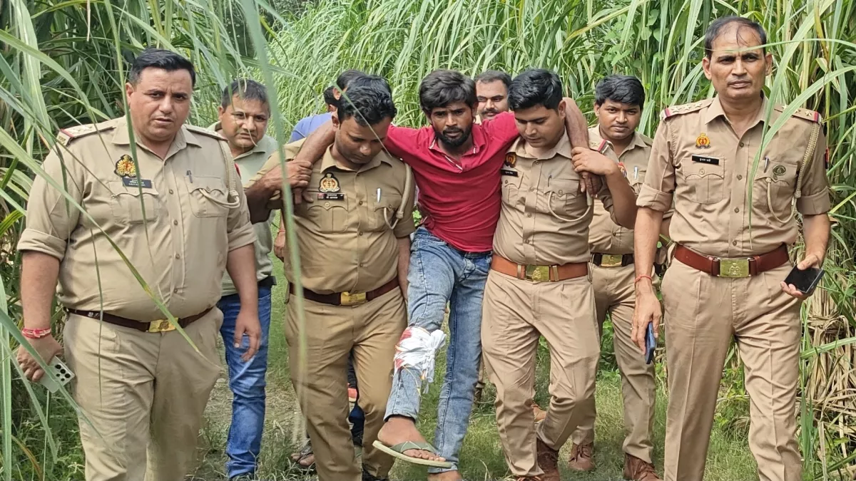 मुजफ्फरनगर में पुलिस मुठभेड़: सर्राफा व्यापारी से लूट का आरोपी गिरफ्तार
