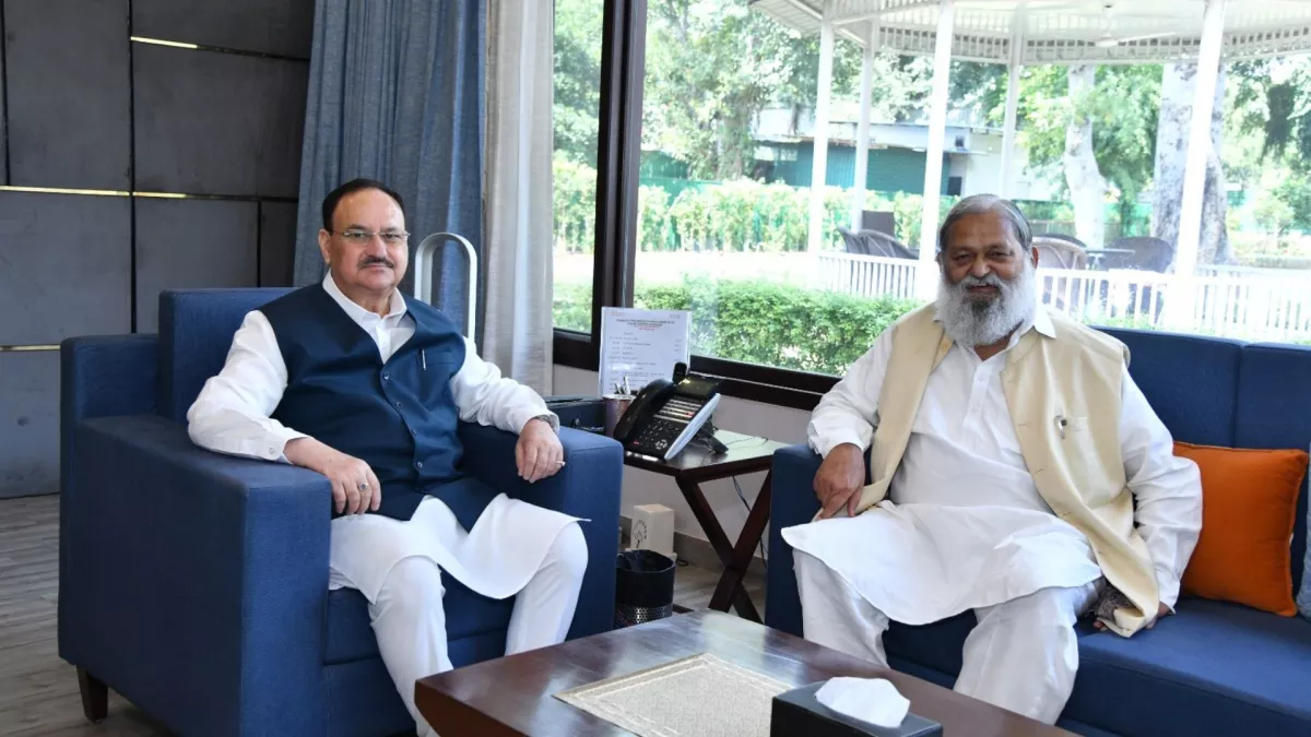 अनिल विज ने दिल्ली में नड्डा से की मुलाकात, राजनीतिक बयानों पर हुई चर्चा