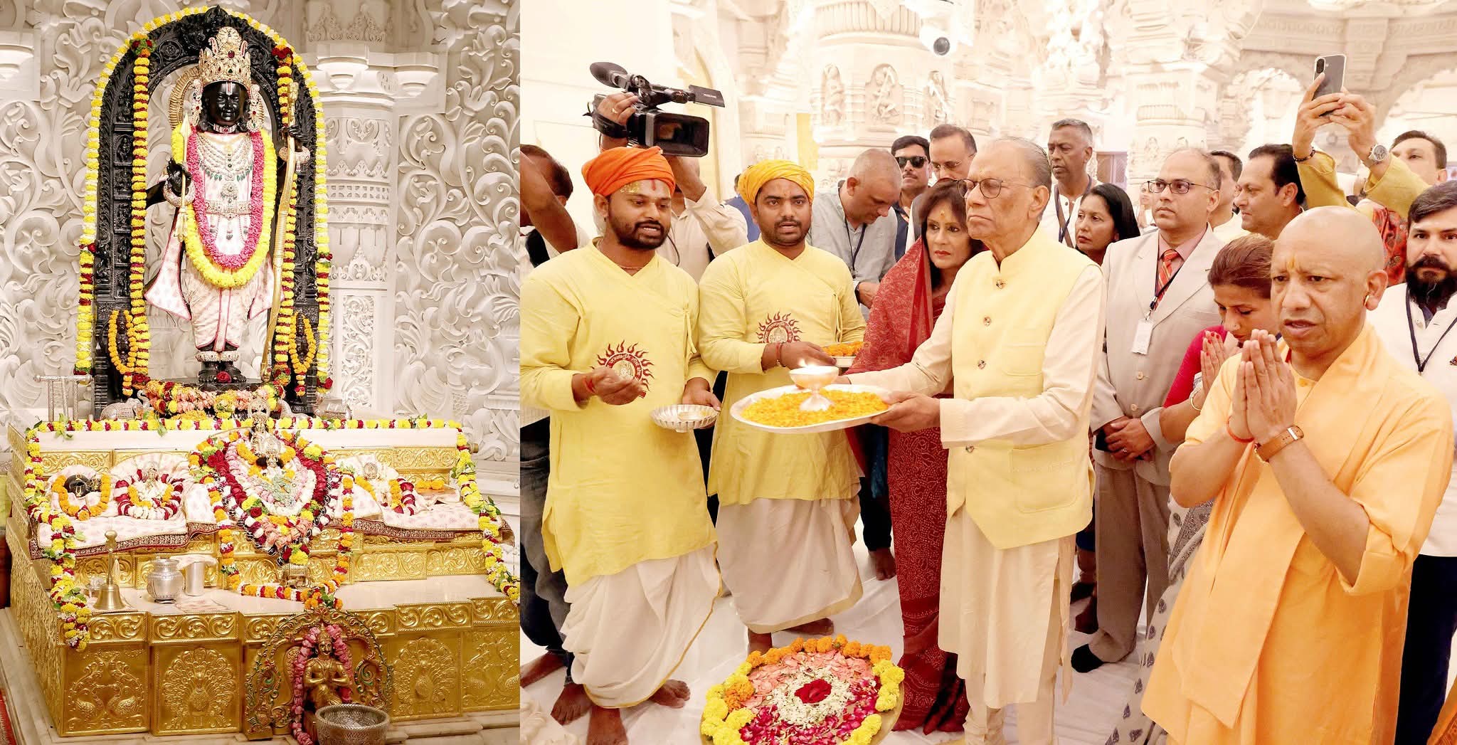 मॉरीशस के प्रधानमंत्री डॉ. नवीन चंद्र राम गुलाम ने अयोध्या में रामलला के किए दर्शन