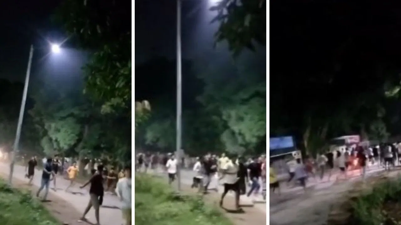वाराणसी: बीएचयू कैंपस में छात्रों के बीच तोड़फोड़ और पथराव
