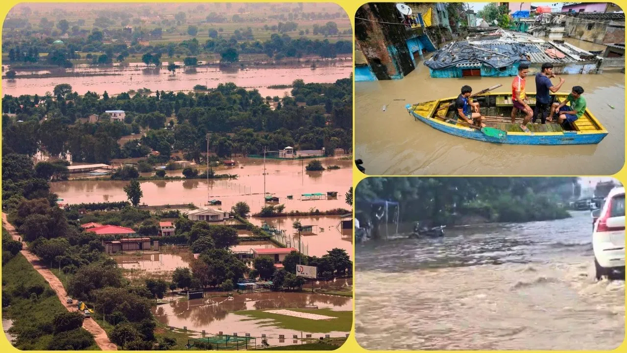 दिल्ली में बाढ़ का खतरा, यमुना का जलस्तर बढ़ा, रिंग रोड और कई सड़कें जलमग्न